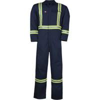 Westex UltraSoft&reg; Unlined Coveralls, Size Large (Tall), Navy Blue, 12.4 cal/cm2 Southpoint Industrial Supply