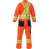 Ripstop Coveralls, Small, High Visibility Orange Southpoint Industrial Supply
