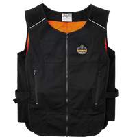 Veste de refroidissement &agrave; changement de phase l&eacute;g&egrave;re avec sachets 6260 Chill-Its, Petit/Moyen, Noir Southpoint Industrial Supply
