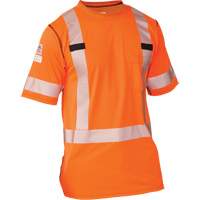 T-shirt &agrave; manches courtes haute visibilit&eacute; Polartec Power Grid, Polyester, Petit, Orange Southpoint Industrial Supply