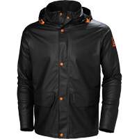 Gale Rain Jacket, Polyester/Polyurethane, X-Small, Black Southpoint Industrial Supply