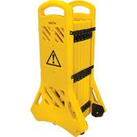 Portable Mobile Barrier, 40" H x 13' L, Yellow Southpoint Industrial Supply