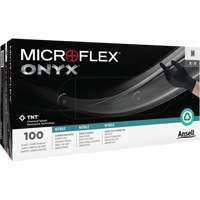 Gants Onyx, Petit, Nitrile, 3,5 mils, Sans poudre, Noir Southpoint Industrial Supply