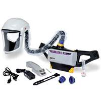 Trousse d'ensemble respirateur d'&eacute;puration d'air propuls&eacute; pour peintre Versaflo, Capuchon & visi&egrave;re, Pile Lithium-ion Southpoint Industrial Supply