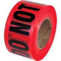PrimeGuard "Danger Do Not Enter" Barricade Tape, English, 3" W x 1000' L, Black on Red Southpoint Industrial Supply
