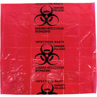 Dynamic™ Infectious Waste Bags, Infectious Waste, 24" L x 24" W, 12 microns, 50 /pkg. SGQ005 | Southpoint Industrial Supply