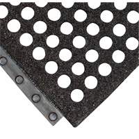 24/Seven<sup>®</sup> Locksafe<sup>®</sup> Anti-Fatigue Mat, Honeycomb, 3' x 3' x 5/8", Black, Natural Rubber SGQ443 | Southpoint Industrial Supply