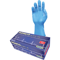 Gants d'examen BLURITE XPL, Petit, Nitrile, 8 mils, Sans poudre, Bleu, Classe 2 Southpoint Industrial Supply