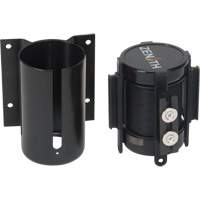 Barri&egrave;re &agrave; fixation murale avec ruban magn&eacute;tique, Acier, Fixation par vis, 7', Ruban Noir Southpoint Industrial Supply