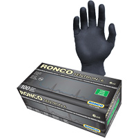 Gants d'examen jetables Sentron 6, Petit, Nitrile, 6 mils, Sans poudre, Noir, Classe 2 Southpoint Industrial Supply