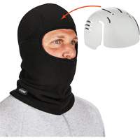 N-Ferno&reg; Zippered Balaclava Face Mask with Bump Cap Insert, Fleece/Polyester, Black Southpoint Industrial Supply