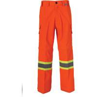 All-Season High Visibility Ventilated Mining Pants, Poly-Cotton, 28, High Visibility Orange Southpoint Industrial Supply