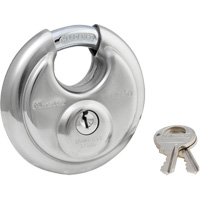 Cadenas &agrave; arceau prot&eacute;g&eacute;, Argent, Cl&eacute;s diff&eacute;rentes, Acier inoxydable, Largeur de 2-3/4" Southpoint Industrial Supply