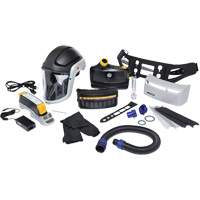 Trousse de respirateur d&eacute;puration dair propuls&eacute; pour lindustrie lourde Versaflo, Capuchon & visi&egrave;re, Pile Lithium-ion Southpoint Industrial Supply