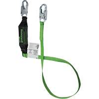 Miller&reg; HP Shock-Absorbing Lanyard, 6', Locking Snap Hook Center, Locking Snap Hook Leg Ends, Polyester Southpoint Industrial Supply