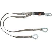 V-Series Tie-Back Lanyard, 6', Carabiner Center, Snap Hook Leg Ends, Nylon Southpoint Industrial Supply