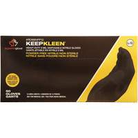 Gants jetables KeepKleen, Petit, Nitrile, 8 mils, Sans poudre, Noir Southpoint Industrial Supply