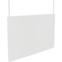 Ceiling Mounted Safety Shield, 24" W x 32" H SGU442 | Southpoint Industrial Supply