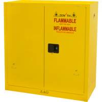 Flammable Storage Cabinet, 30 gal., 2 Door, 43" W x 44" H x 18" D SGU465 | Southpoint Industrial Supply