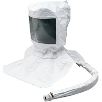 Replacement Tyvek<sup>®</sup> Maintenance Free Hood Assembly with Suspension, Universal, Soft Top, Single Shroud SGU785 | Southpoint Industrial Supply