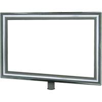 Heavy-Duty Horizontal Sign Holder for Classic Posts, Polished Chrome SGU833 | Southpoint Industrial Supply