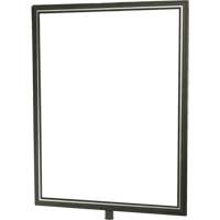 Heavy-Duty Vertical Sign Holder for Classic Posts, Satin Chrome SGU838 | Southpoint Industrial Supply