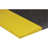 Airsoft™ Anti-Fatigue Mat, Pebbled, 3' x 5' x 3/8", Black/Yellow, PVC Sponge SGV445 | Southpoint Industrial Supply