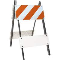 Prismatic Barricade, Folding, 24" L x 45" H, Orange/White SGV465 | Southpoint Industrial Supply