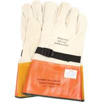 Leather Protector Gloves with Strap, Size 8, 12" L SGV615 | Southpoint Industrial Supply