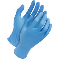 Classic Disposable Gloves, Medium, Nitrile, 4-mil, Powder-Free, Blue Southpoint Industrial Supply