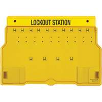 Trilingual Covered Lock Station, None Padlocks, 10 Padlock Capacity, Padlocks Not Included Southpoint Industrial Supply