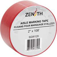 Ruban pour marquage d'all&eacute;es, 2" x 108', PVC, Rouge Southpoint Industrial Supply