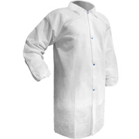 Care™ Lab Coat, Polypropylene, White, Small SGW626 | Southpoint Industrial Supply