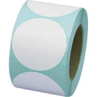 Pastilles de marquage colorées, Cercle, 3" lo x 3" la, Blanc, Vinyle SGW778 | Southpoint Industrial Supply