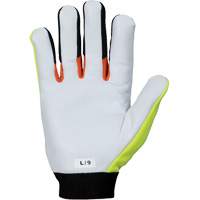 ClutchGear&reg; High-Visibility Mechanic's Gloves, Grain Goatskin Palm, Size Medium Southpoint Industrial Supply