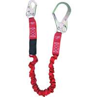 ShockSorb Internal Shock Lanyard, 6', Rebar Hook Center, Snap Hook Leg Ends, Polyester Southpoint Industrial Supply