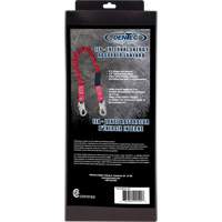 ShockSorb Internal Shock Lanyard, 6', Snap Hook Center, Snap Hook Leg Ends, Polyester Southpoint Industrial Supply