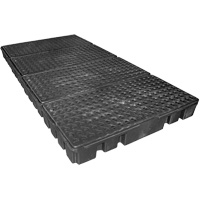 Black Diamond Low Profile Spill Pallet, 102 US gal. Spill Capacity, 96" x 49" x 6.5" Southpoint Industrial Supply