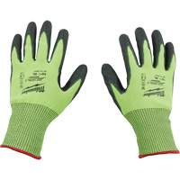 High Visibility Dipped Gloves, Small, 15 Gauge, Polyurethane Coated, ASTM ANSI Level A5 Southpoint Industrial Supply