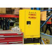 Flammable Aerosol Storage Cabinet, 12 gal., 1 Door, 23" W x 35" H x 18" D SGX675 | Southpoint Industrial Supply