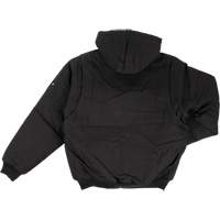 Blouson d'aviateur en toile lourde avec capuchon, Hommes, Petit, Noir Southpoint Industrial Supply