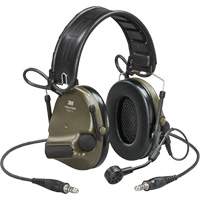 Casque VI NIB avec deux fils de sortie et rail arc Peltor ComTac, Style Bandeau, 23 dB Southpoint Industrial Supply