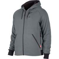 Chandail &agrave; capuchon chauffant M12 complet, Hommes, 2T-Grand, Gris, Polyester Southpoint Industrial Supply