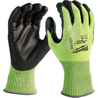 Gants haute visibilit&eacute; r&eacute;sistant aux coupures, Taille Petit, Calibre 13, Rev&ecirc;tement Nitrile/Polyur&eacute;thane, Enveloppe en Poly&eacute;thyl&egrave;ne, ANSI/ISEA 105 niveau 4 Southpoint Industrial Supply