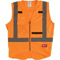 Veste de s&eacute;curit&eacute;, Orange haute visibilit&eacute;, 4T-Grand/5T-Grand Southpoint Industrial Supply
