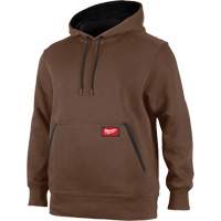 Midweight Pullover Hoodie, Men's, Small, Brown Southpoint Industrial Supply