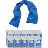 Serviette de refroidissement par &eacute;vaporation Chill-Its 6602, Bleu Southpoint Industrial Supply