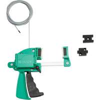 Green Clamping Cable Lockout, 8' Length SHB865 | Southpoint Industrial Supply