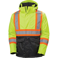 Alta Winter Jacket, Polyester, Black/High Visibility Lime-Yellow, X-Small SHC191 | Southpoint Industrial Supply