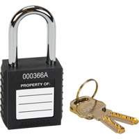 Lock for Lockouts, Safety Padlock, Keyed Different, Thermoplastic, 1-1/2" Width Southpoint Industrial Supply